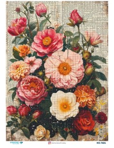 7484 Diamond Pirinç Dekopaj Kağıdı 30x42cm