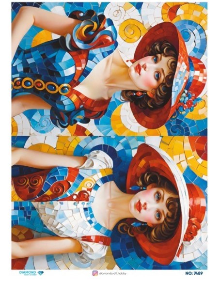 7489 Diamond Pirinç Dekopaj Kağıdı 30x42cm