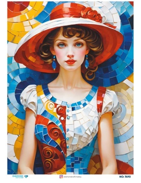 7490 Diamond Pirinç Dekopaj Kağıdı 30x42cm