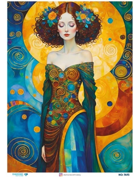 7493 Diamond Pirinç Dekopaj Kağıdı 30x42cm