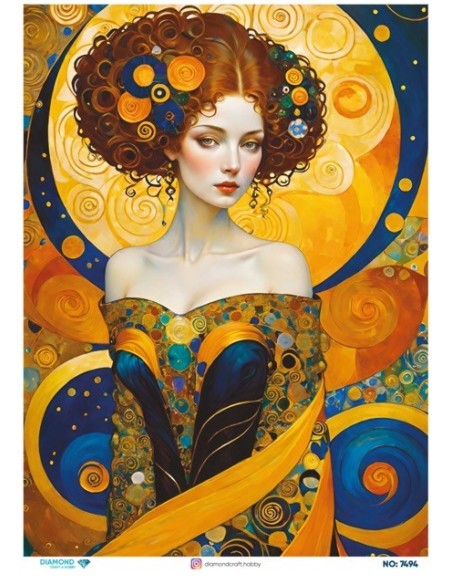 7494 Diamond Pirinç Dekopaj Kağıdı 30x42cm