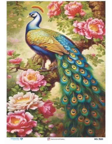 7520 Diamond Pirinç Dekopaj Kağıdı 30x42cm