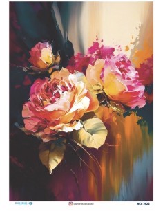 7522 Diamond Pirinç Dekopaj Kağıdı 30x42cm