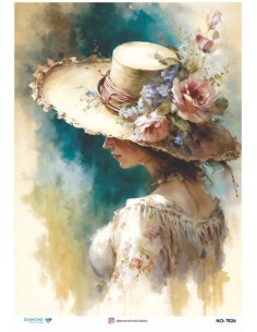 7526 Diamond Pirinç Dekopaj Kağıdı 30x42cm
