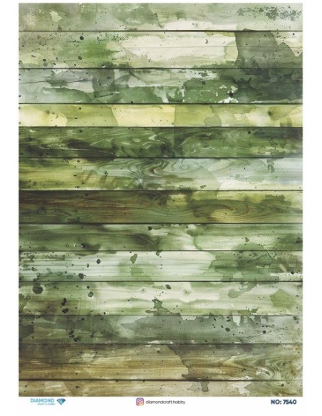 7540 Diamond Pirinç Dekopaj Kağıdı 30x42cm