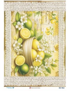 7542 Diamond Pirinç Dekopaj Kağıdı 30x42cm
