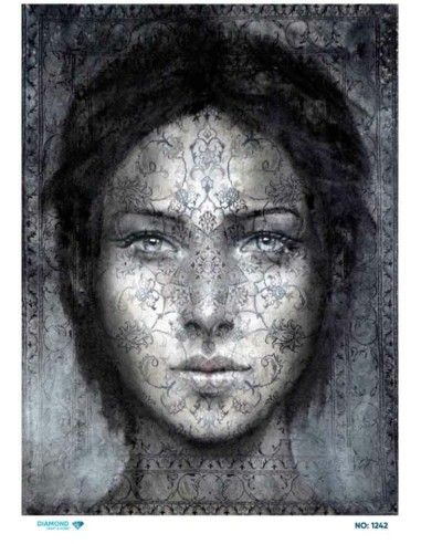 1242 Diamond Pirinç Dekopaj Kağıdı 30x42cm