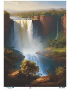 7578 Diamond Pirinç Dekopaj Kağıdı 30x42cm