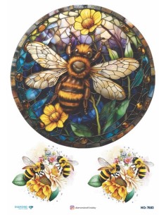 7583 Diamond Pirinç Dekopaj Kağıdı 30x42cm