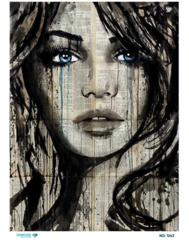 1243 Diamond Pirinç Dekopaj Kağıdı 30x42cm