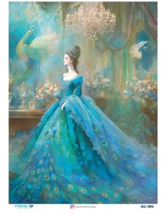 7595 Diamond Pirinç Dekopaj Kağıdı 30x42cm