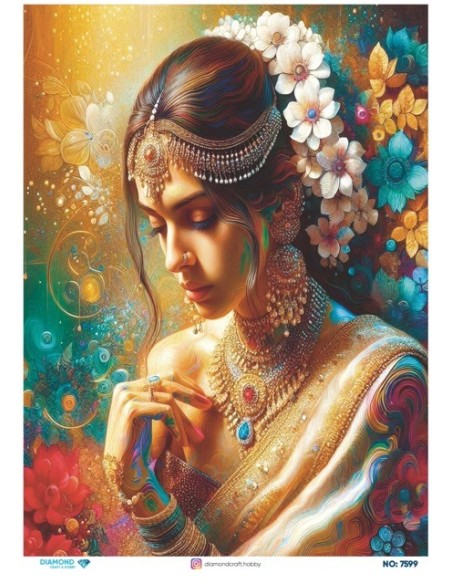 7599 Diamond Pirinç Dekopaj Kağıdı 30x42cm
