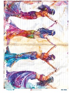 7604 Diamond Pirinç Dekopaj Kağıdı 30x42cm
