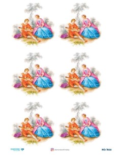 7646 Diamond Pirinç Dekopaj Kağıdı 30x42cm