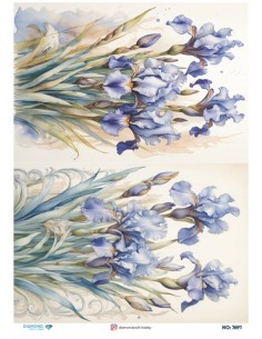 7691 Diamond Pirinç Dekopaj Kağıdı 30x42cm