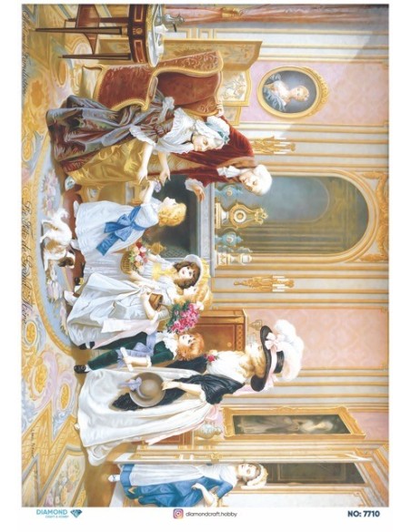 7710 Diamond Pirinç Dekopaj Kağıdı 30x42cm
