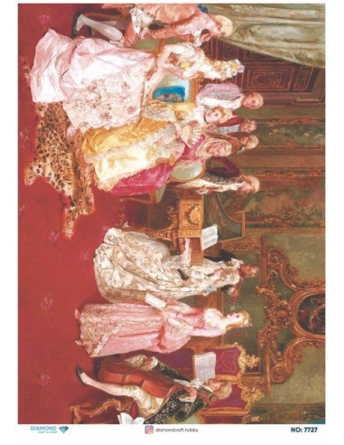 7727 Diamond Pirinç Dekopaj Kağıdı 30x42cm