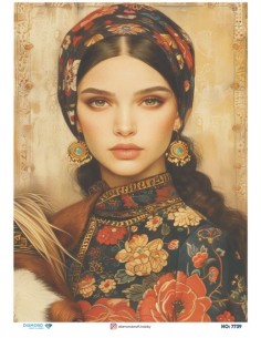 7739 Diamond Pirinç Dekopaj Kağıdı 30x42cm