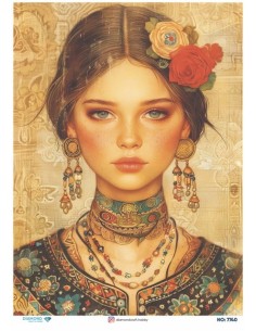 7740 Diamond Pirinç Dekopaj Kağıdı 30x42cm