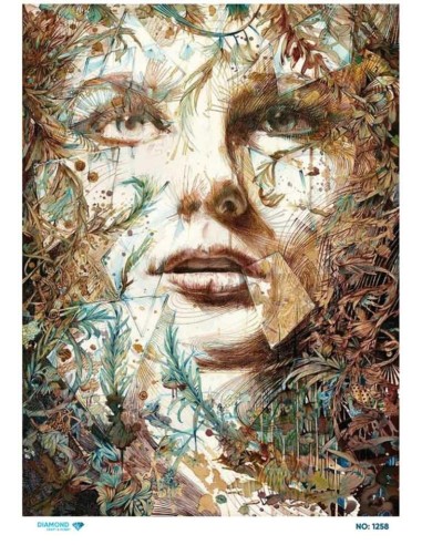 1258 Diamond Pirinç Dekopaj Kağıdı 30x42cm