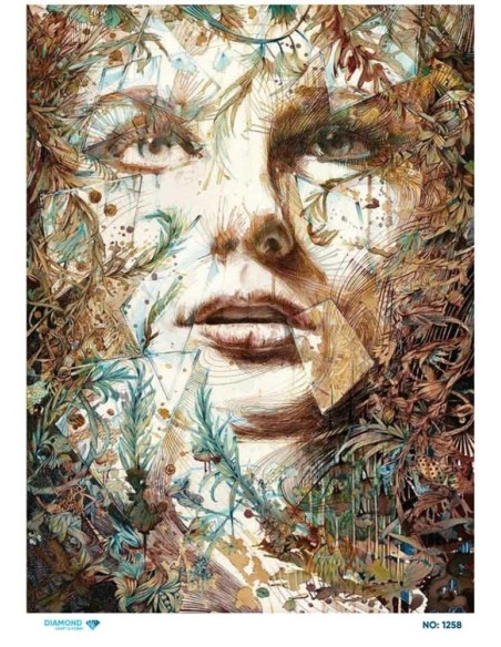 1258 Diamond Pirinç Dekopaj Kağıdı 30x42cm