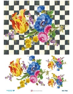 7766 Diamond Pirinç Dekopaj Kağıdı 30x42cm