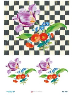 7767 Diamond Pirinç Dekopaj Kağıdı 30x42cm