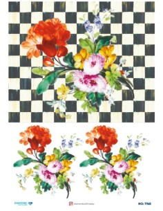 7768 Diamond Pirinç Dekopaj Kağıdı 30x42cm