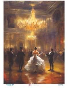 7772 Diamond Pirinç Dekopaj Kağıdı 30x42cm