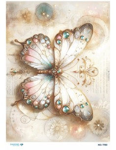 7780 Diamond Pirinç Dekopaj Kağıdı 30x42cm