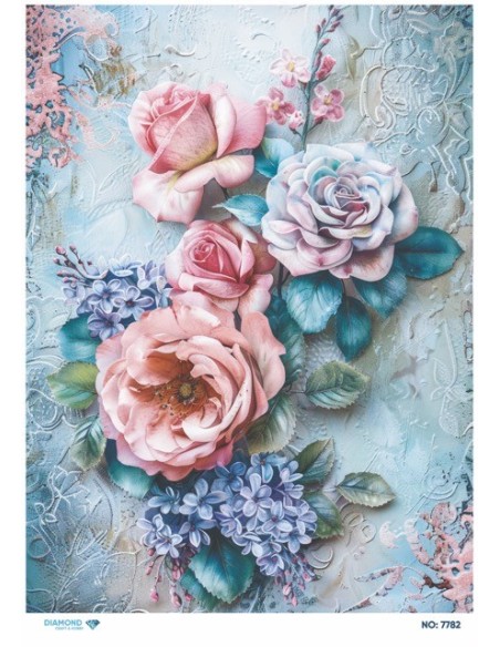 7782 Diamond Pirinç Dekopaj Kağıdı 30x42cm
