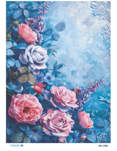 7783 Diamond Pirinç Dekopaj Kağıdı 30x42cm