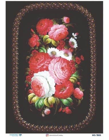 7805 Diamond Pirinç Dekopaj Kağıdı 30x42cm