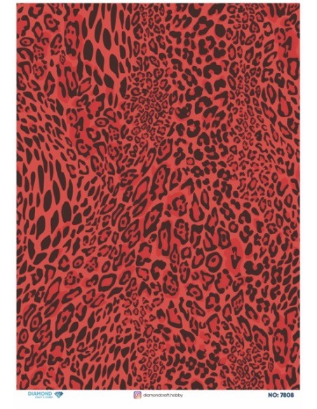 7808 Diamond Pirinç Dekopaj Kağıdı 30x42cm