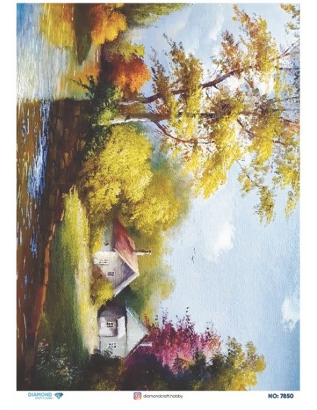7850 Diamond Pirinç Dekopaj Kağıdı 30x42cm