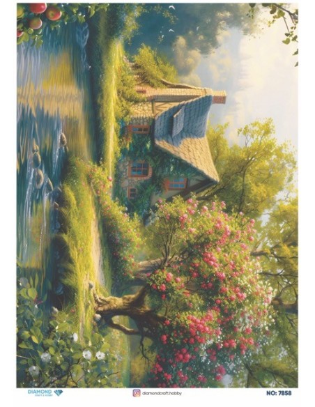 7858 Diamond Pirinç Dekopaj Kağıdı 30x42cm