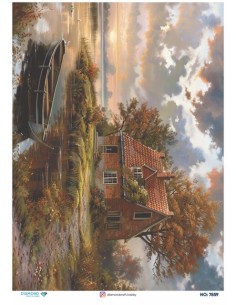 7859 Diamond Pirinç Dekopaj Kağıdı 30x42cm