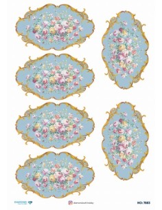 7883 Diamond Pirinç Dekopaj Kağıdı 30x42cm