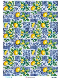 7898 Diamond Pirinç Dekopaj Kağıdı 30x42cm