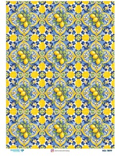 7899 Diamond Pirinç Dekopaj Kağıdı 30x42cm