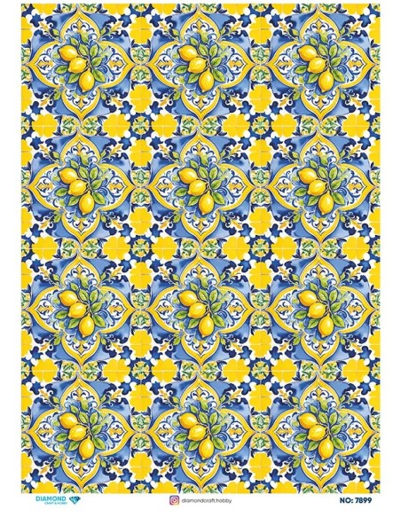 7899 Diamond Pirinç Dekopaj Kağıdı 30x42cm