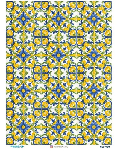 7900 Diamond Pirinç Dekopaj Kağıdı 30x42cm