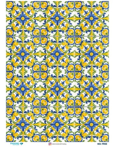 7900 Diamond Pirinç Dekopaj Kağıdı 30x42cm