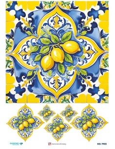 7903 Diamond Pirinç Dekopaj Kağıdı 30x42cm