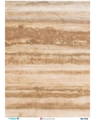 7910 Diamond Pirinç Dekopaj Kağıdı 30x42cm