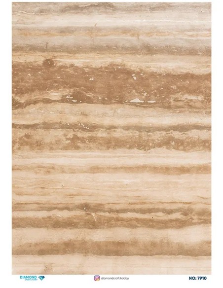 7910 Diamond Pirinç Dekopaj Kağıdı 30x42cm