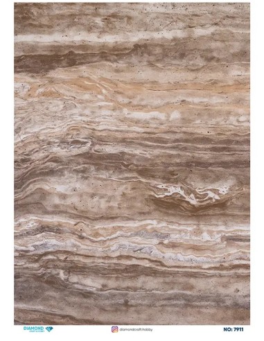 7911 Diamond Pirinç Dekopaj Kağıdı 30x42cm