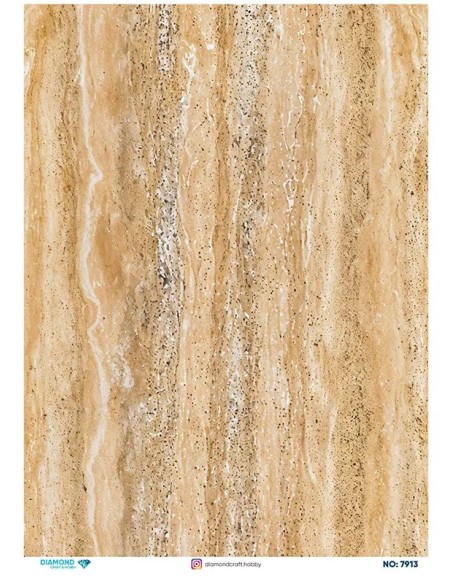 7913 Diamond Pirinç Dekopaj Kağıdı 30x42cm