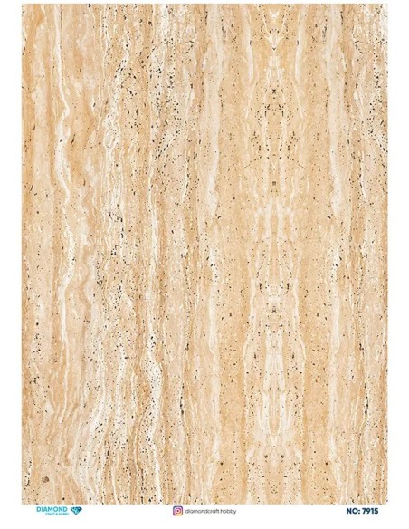 7915 Diamond Pirinç Dekopaj Kağıdı 30x42cm