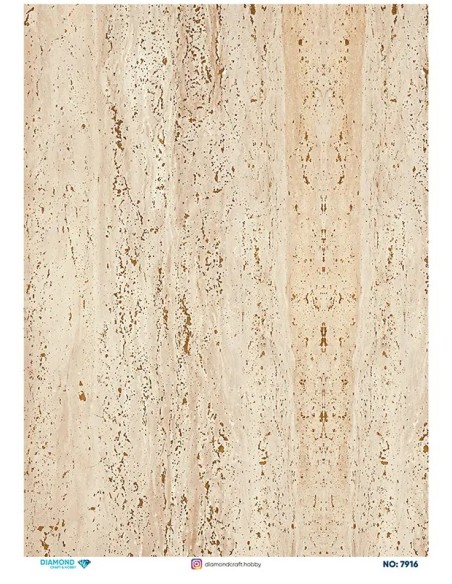7916 Diamond Pirinç Dekopaj Kağıdı 30x42cm